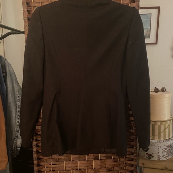 Brown wool Benetton blazer size 40 - Picture 3 of 4